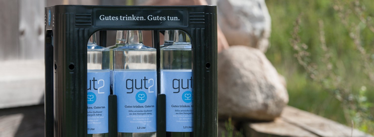 gut2 Quellwasser | Gutes trinken. Guten tun.