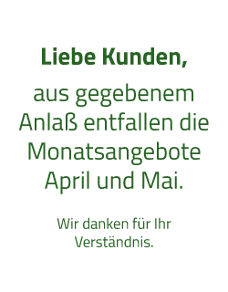 Monatsangebot April & Mai 2020